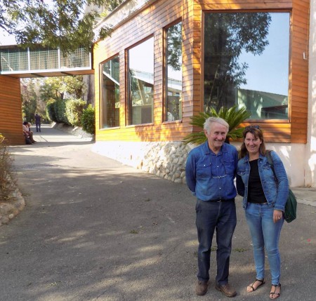 Avec Pierre Thivillon, fondateur du zoo de Saint-Martin-la-Plaine